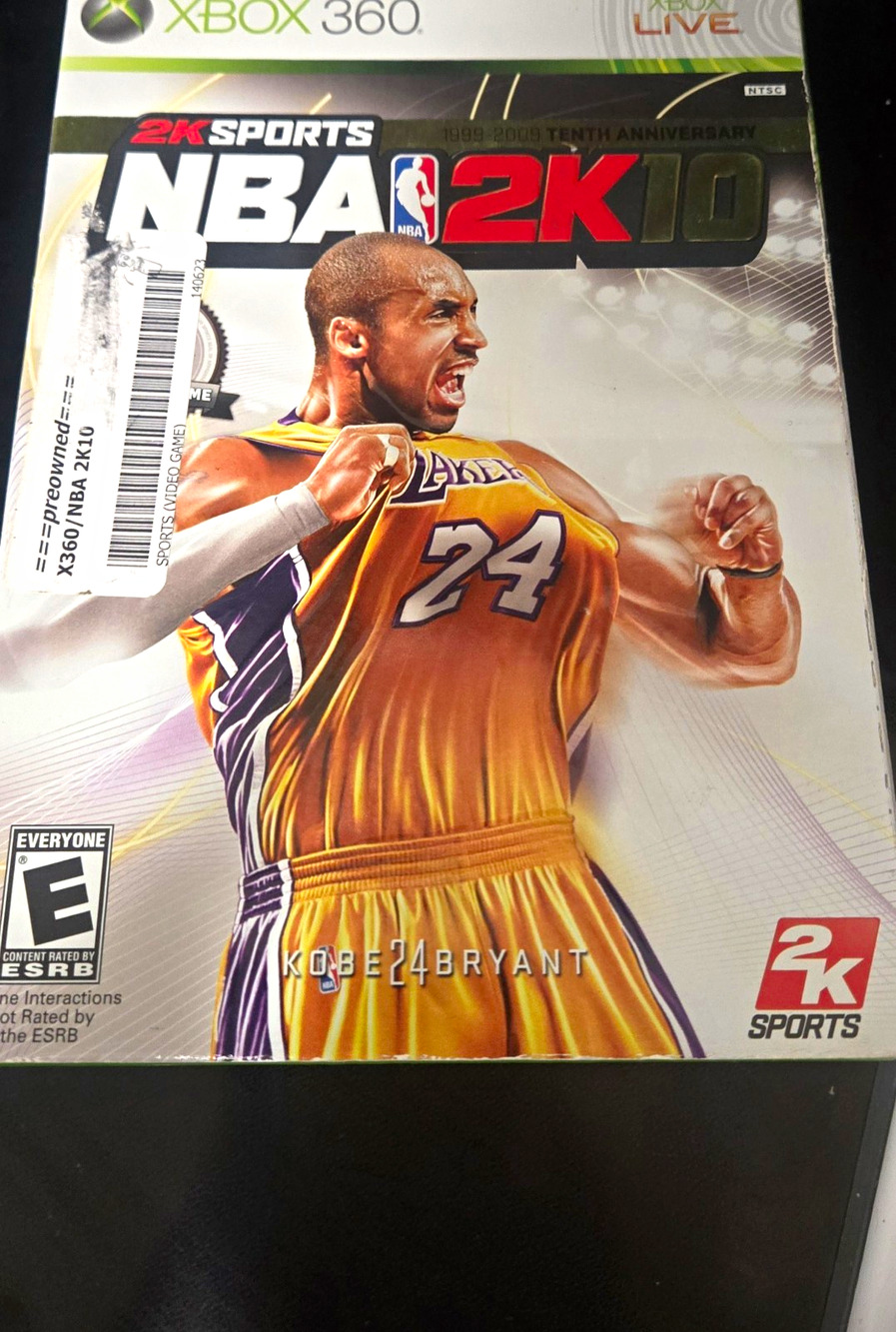 🏀 NBA 2K10 - Xbox 360 w/ Case & Manual Xbox Live 2010